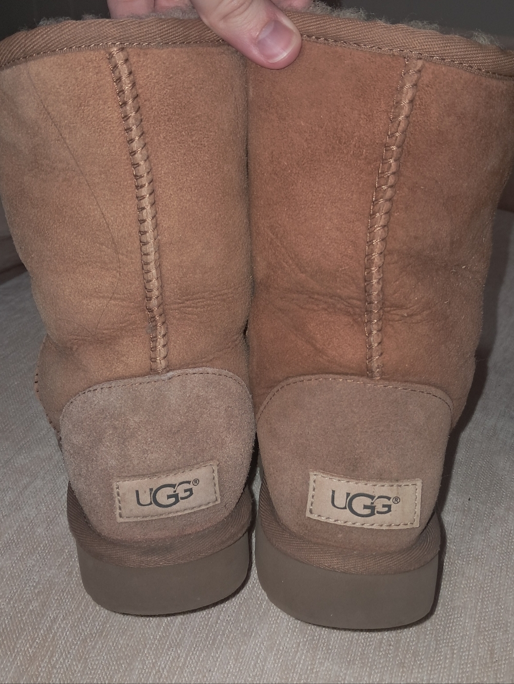 UGG Classic Short Boot in Chestnut Suede - Picture 11 of 13